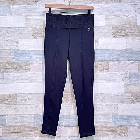 Zara Pants - Calvin Klein Ponte Skinny Pants Black High Waist Elastic Waistband Womens Medium